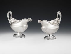 Very Fine Pair of George III Cast Sauceboats, London, 1774, Parker & Wakelin