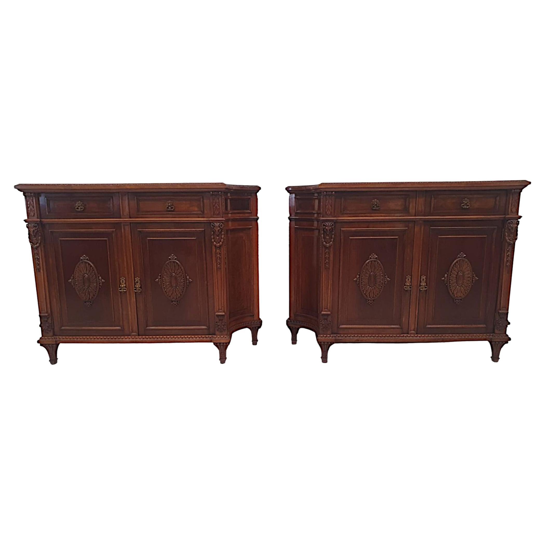 A Very Fine Pair of Mid 20th Century Side Cabinets