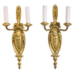 A Very Fine Pair of Wall Sconces in the Louis XVI style. 