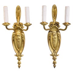 A Very Fine Pair of Wall Sconces in the Louis XVI style.