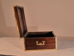 Eine sehr feine Pflaume Mahagoni Messing Intarsien Box