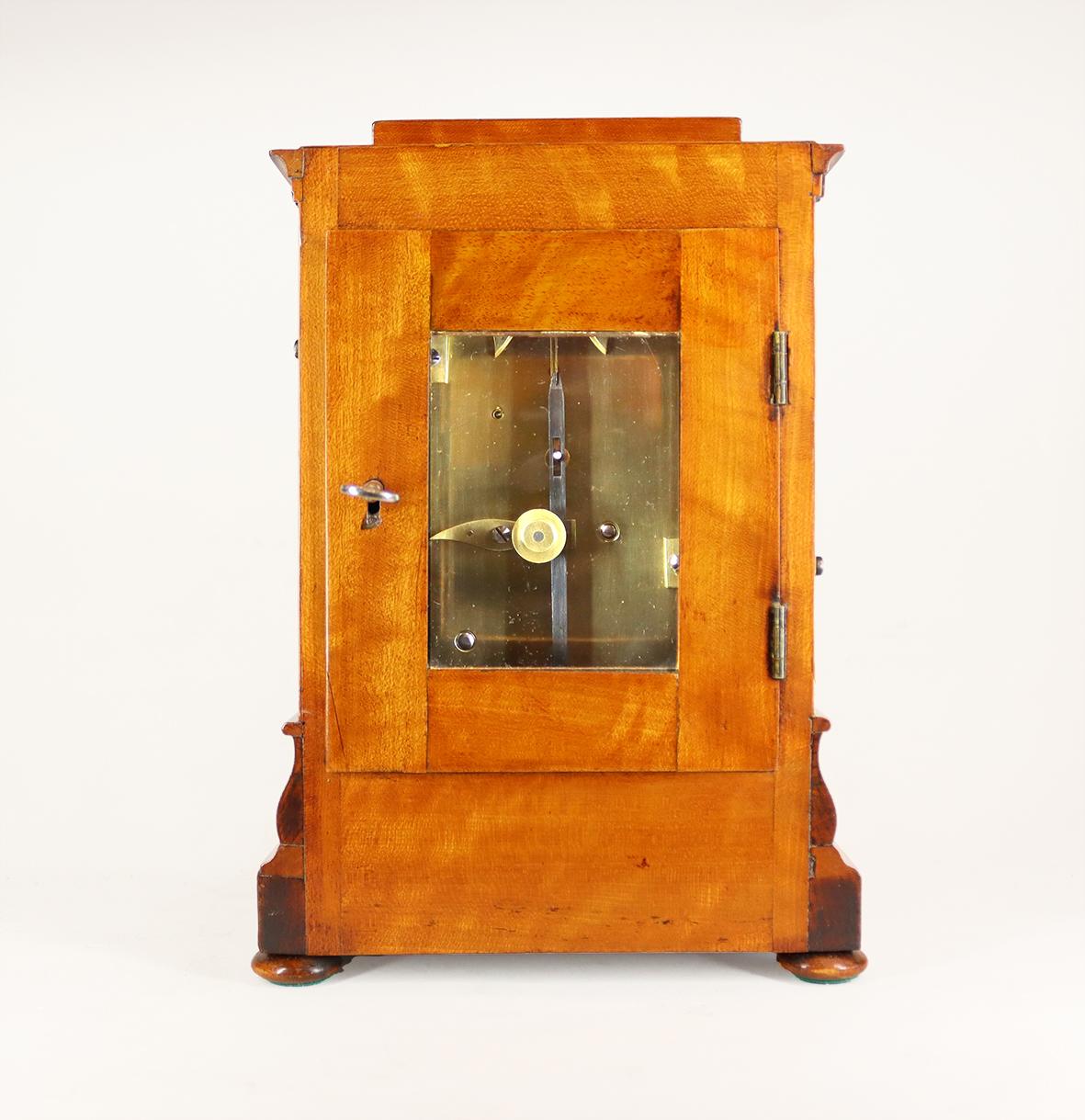 Mid-19th Century A Very Fine Regency Library Clock For Sale