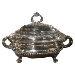 Sopera de Sheffield muy fina de Creswick & Company, Inglaterra, hacia 1880