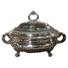 Très belle soupière de Sheffield par Creswick & Company, Angleterre, vers 1880