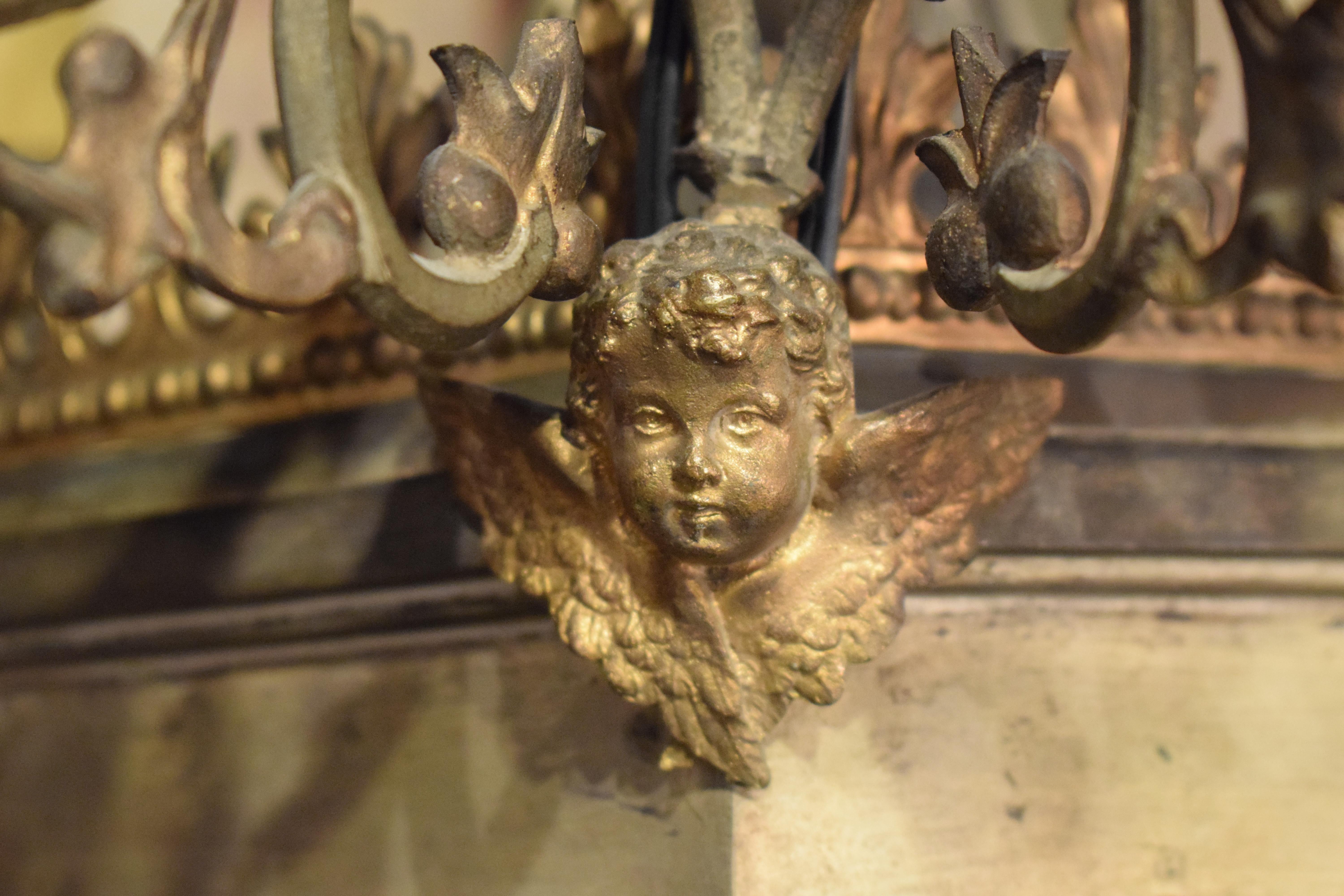 XIX secolo Lanterna in argento e bronzo molto raffinata in vendita