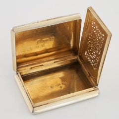 Eine sehr schöne Vinaigrette aus Sterlingsilber Birmingham 1886