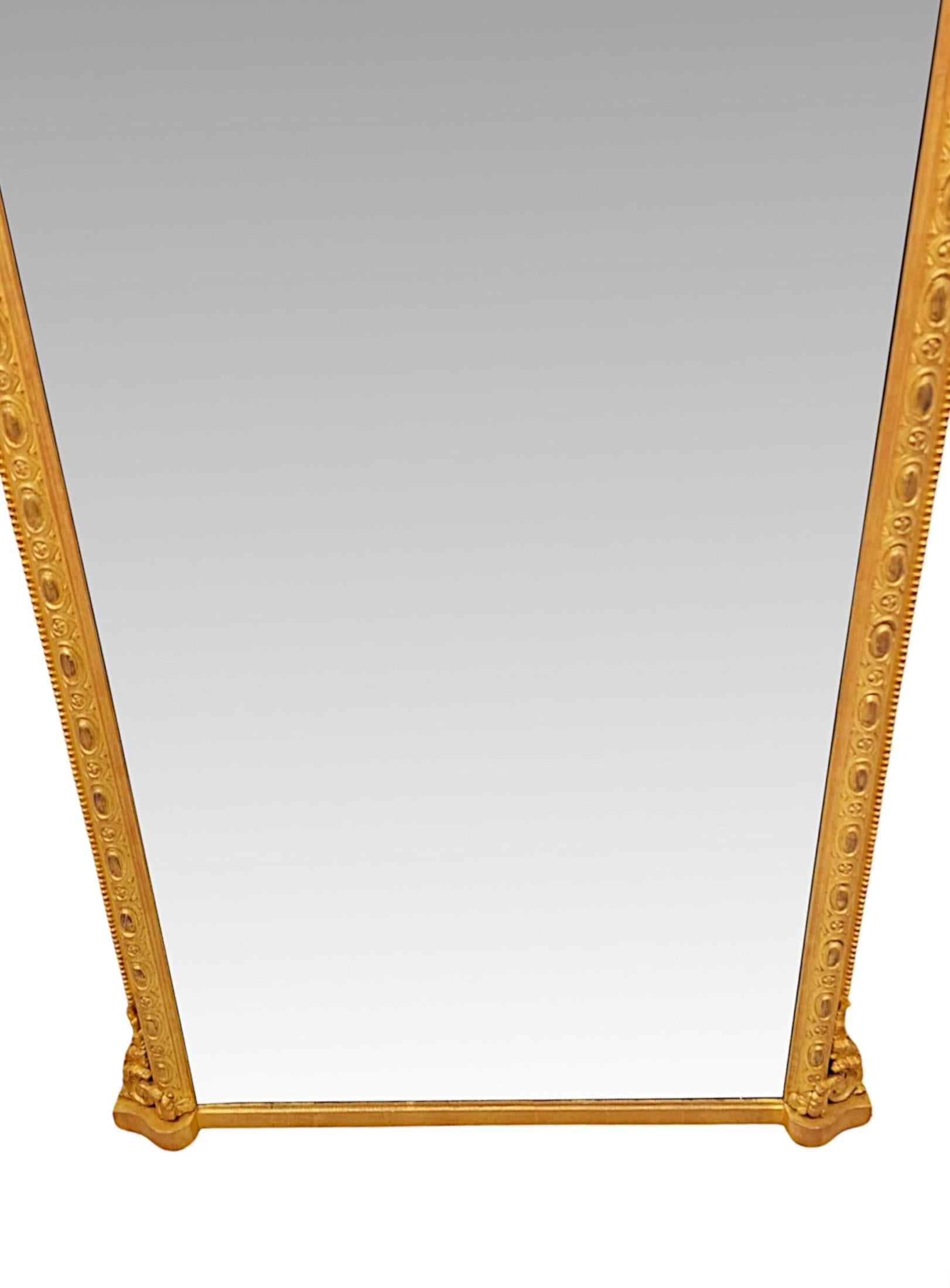 Ein sehr feiner großer Spiegel aus Giltwood aus dem 19. (Englisch) im Angebot