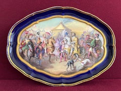 Very Finely Decorated Sevres Porcelain Tray
