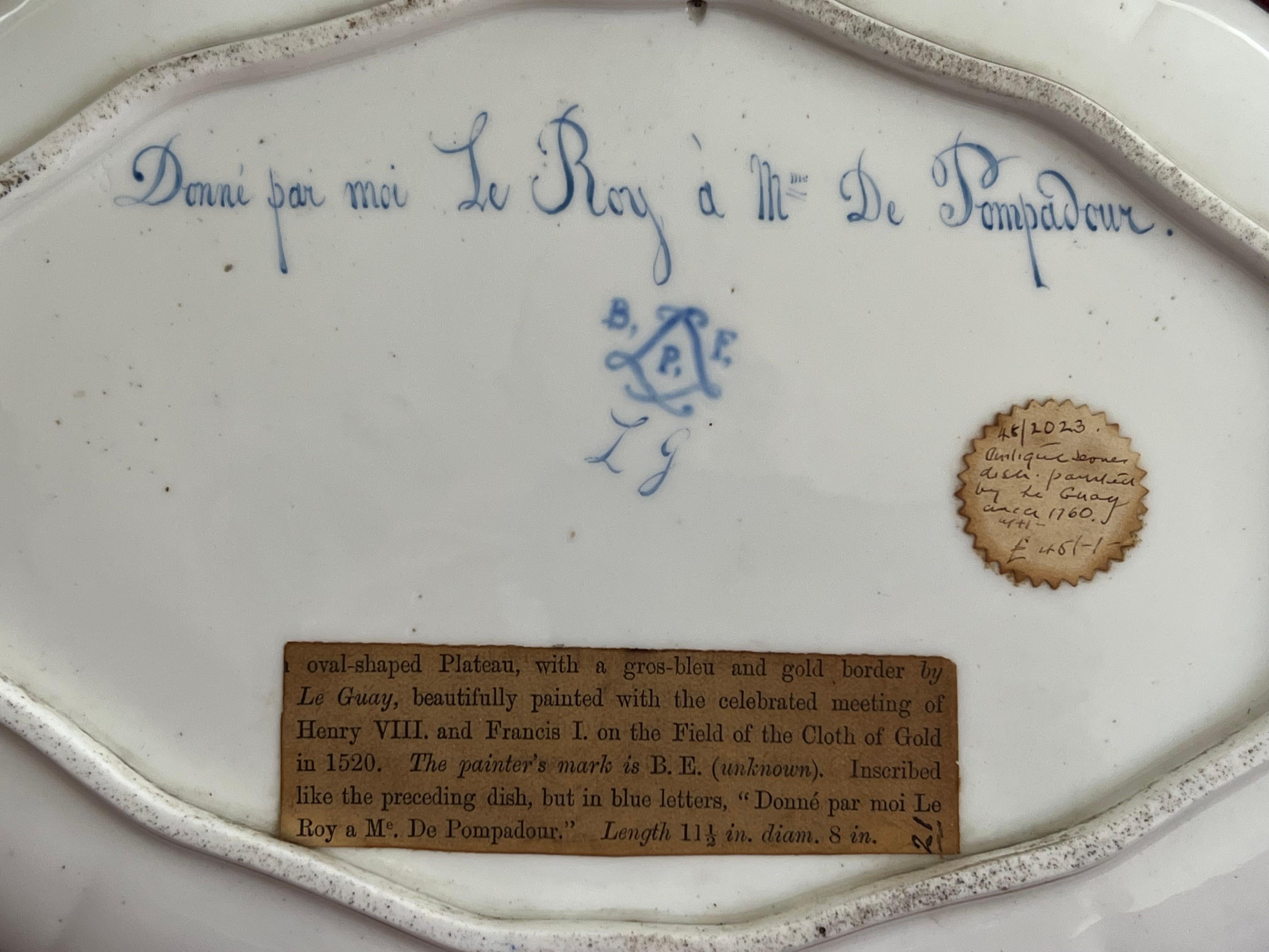 Very Finely Decorated Sevres Porcelain Tray In Fair Condition In Exeter, GB
