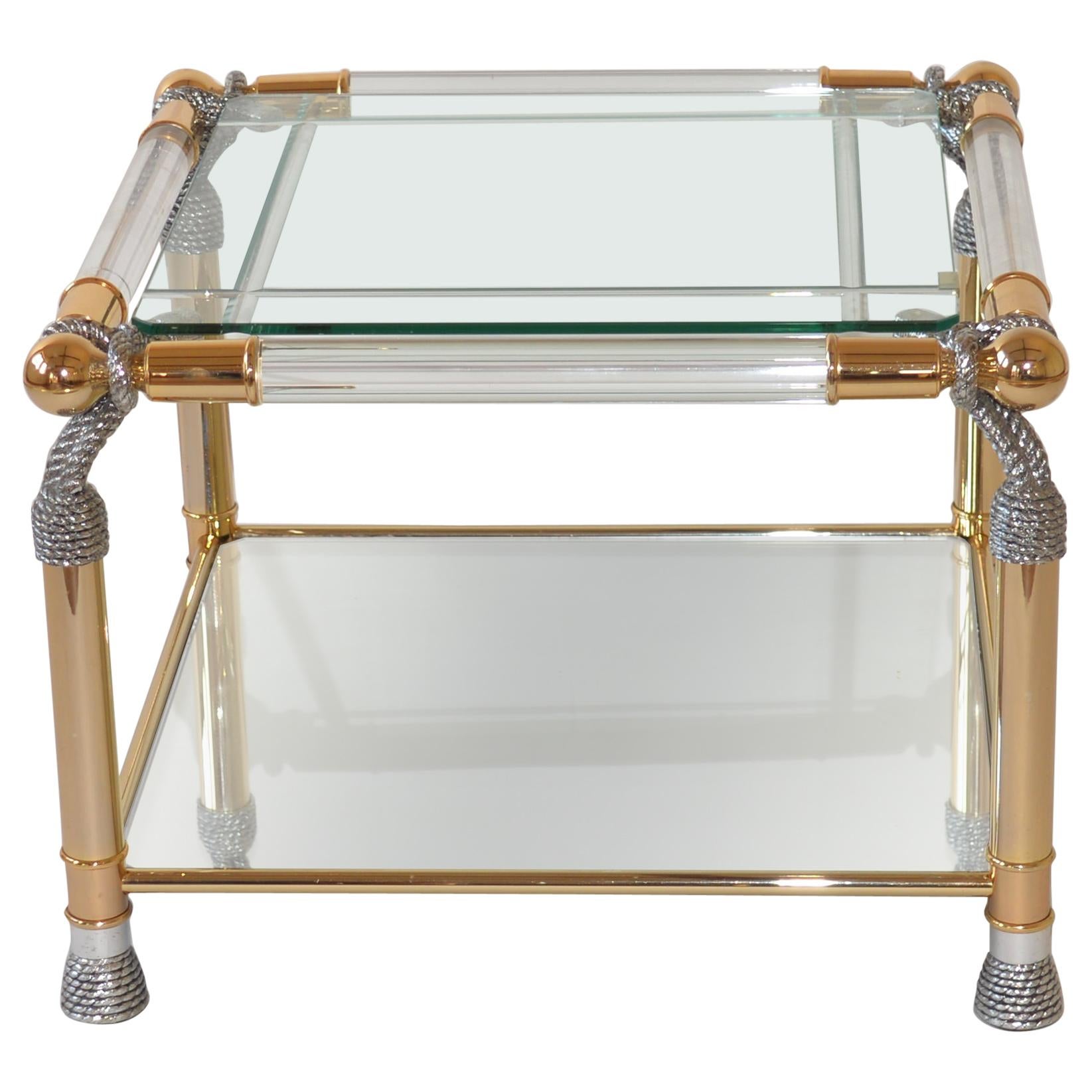 Very Glamorous Lucite Hollywood Regency Style Coffee Table