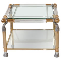 Very Glamorous Lucite Hollywood Regency Style Coffee Table