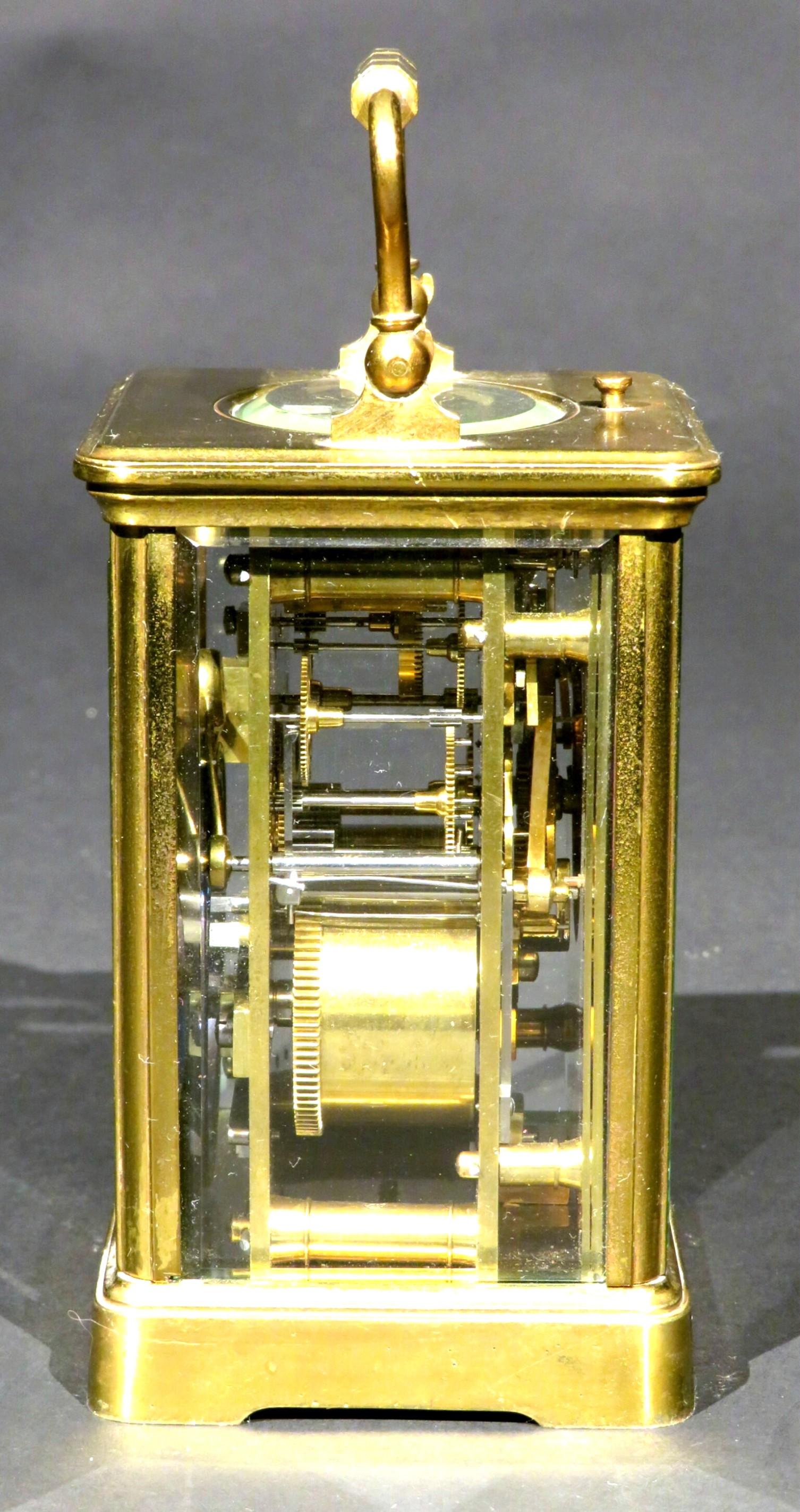 Brass A Very Good 19th Century Repeating Carriage Clock, France Circa 1890