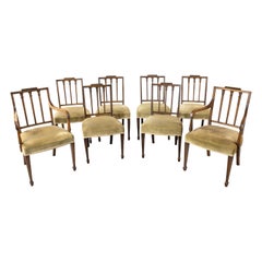 Very Good and Original Set of 8 '6+2' George III Period Dining Chairs