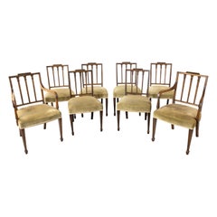 Very Good and Original Set of 8 '6+2' George III Period Dining Chairs