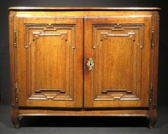 A Very Good Louis XV Period Panelled Buffet Bas in Oak, France Circa 1740