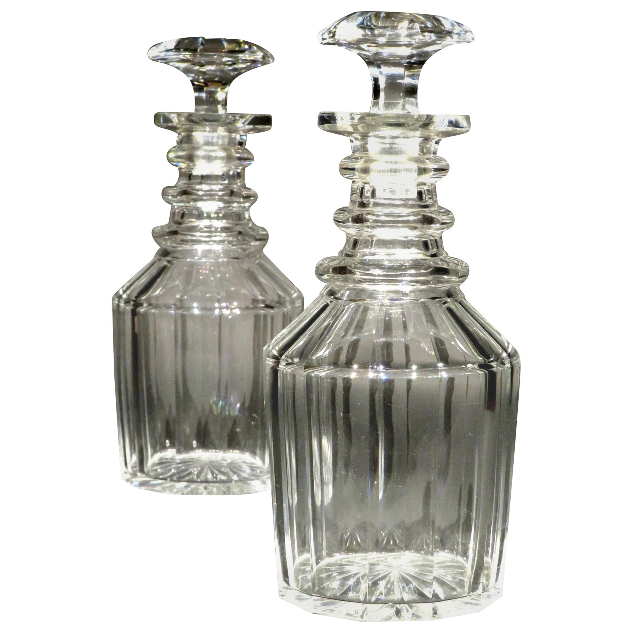A Very Good Pair of Regency Period AngloIrish Cut Glass Decanters, Circa 1825 at 1stDibs