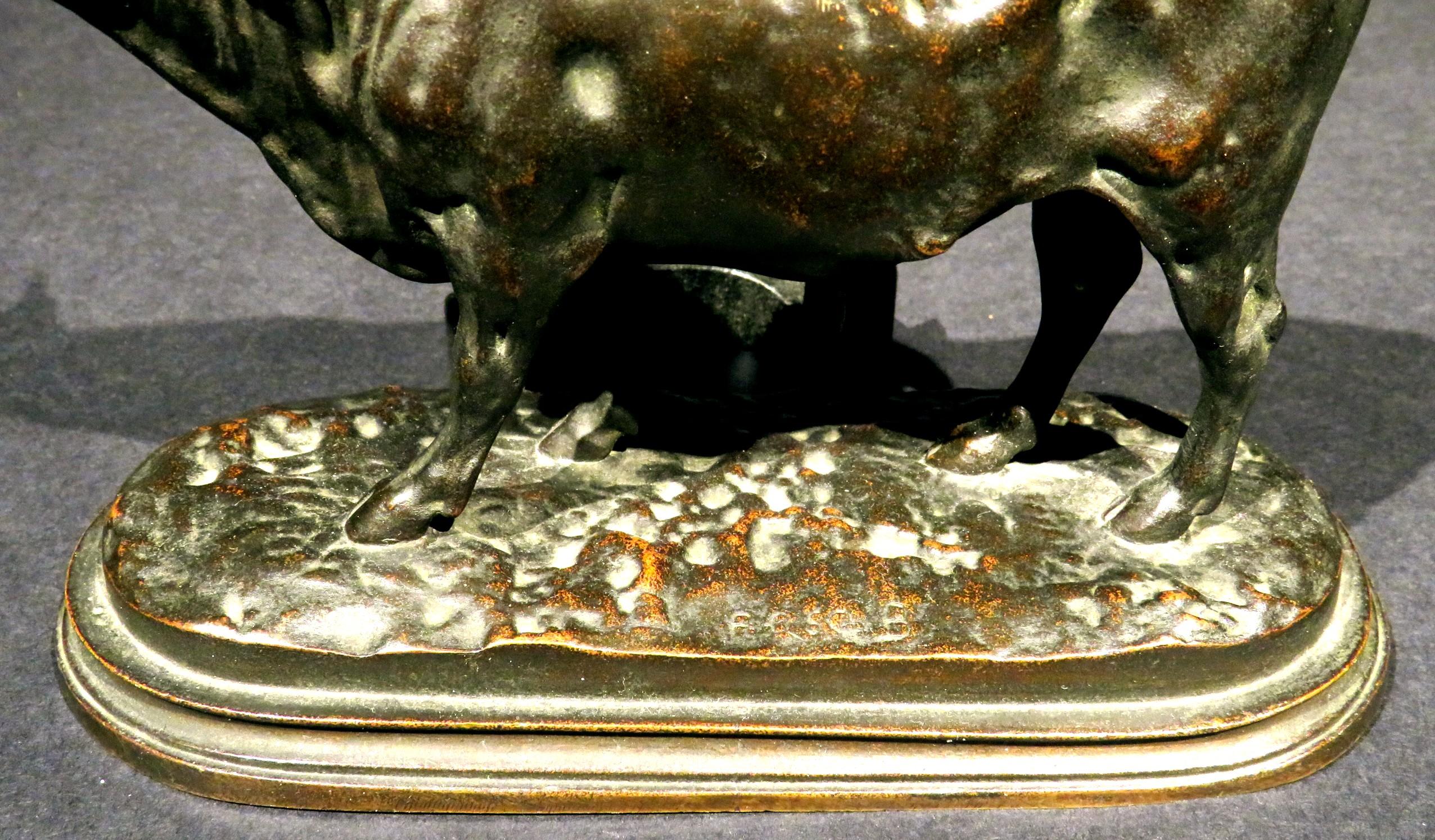 A Very Good Beaux Arts Period Animalier Bronze of a Bull, after Rosa Bonheur  For Sale 2