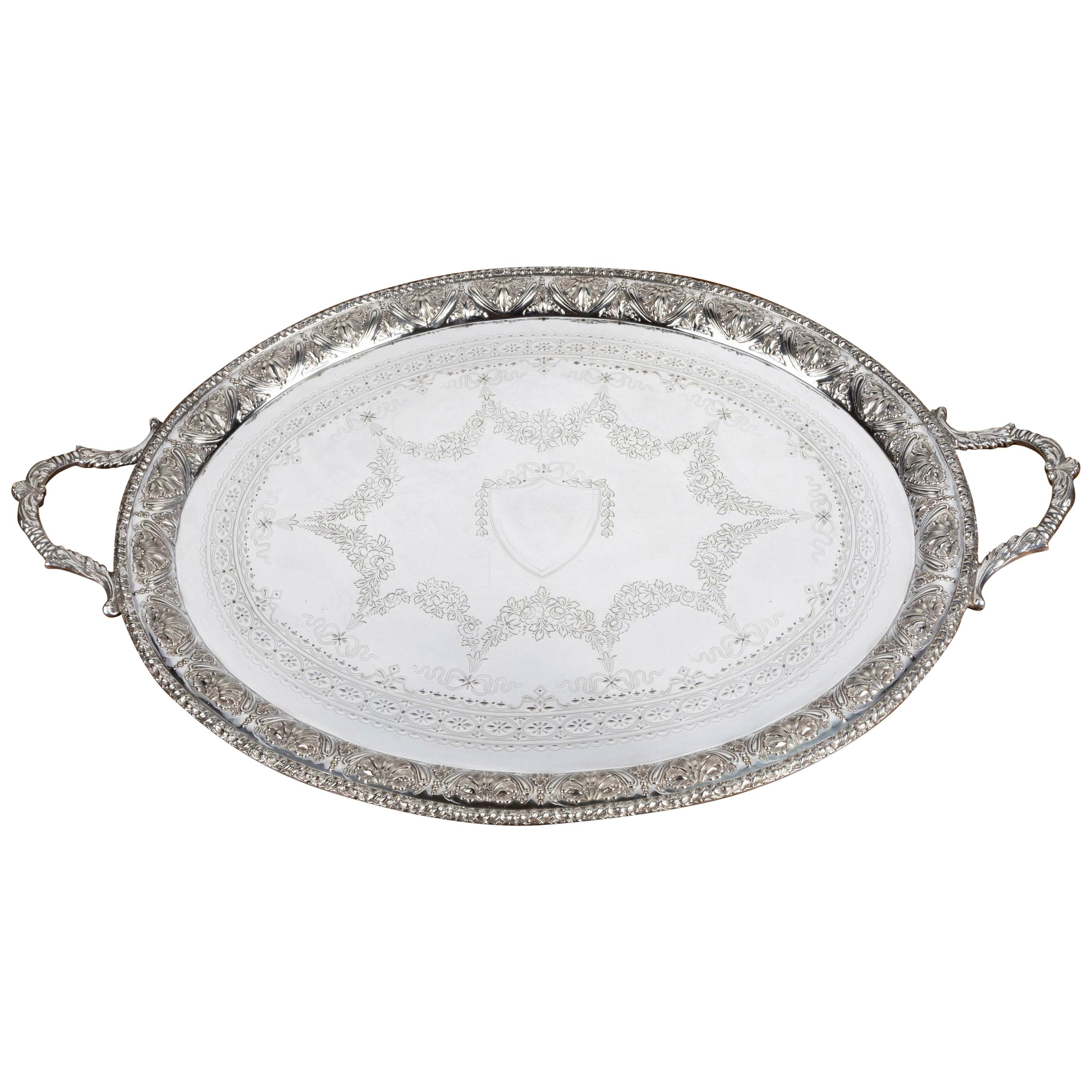 Very Good Quality Early 20th Century Oval Tray