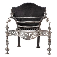 Very Good Quality Late 19th Century Brass and Cast Iron Dog Grate Antique Very Good Quality Late 19th Century Brass and Cast Iron Dog Grate