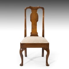 Very Good Set of Four Queen Anne Period Walnut Dining Chairs