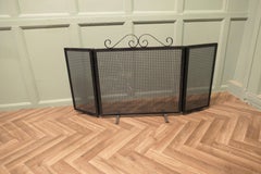 A Very Heavy Quality Iron Fire Guard   This is an unusual Fireguard