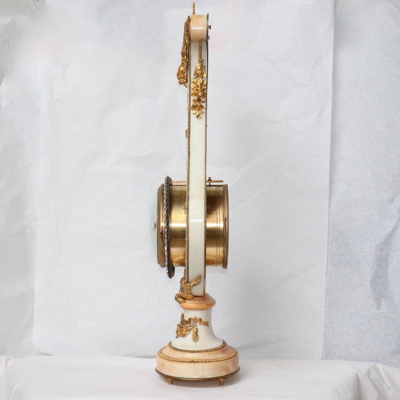 Very Impressive French 19th Century Neoclassical Lyre-Form Clock For Sale 1