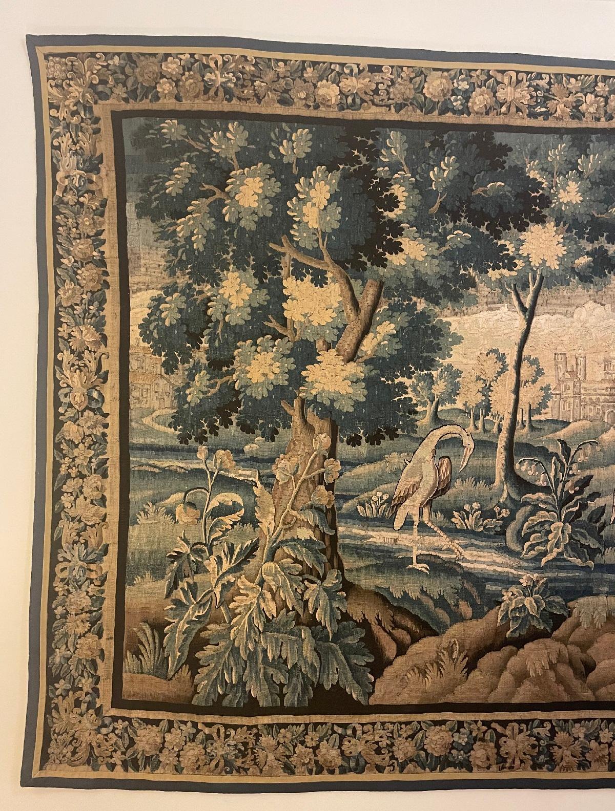 Sehr beeindruckender Aubusson-Wollteppich aus dem späten 17. Jahrhundert (Französisch) im Angebot