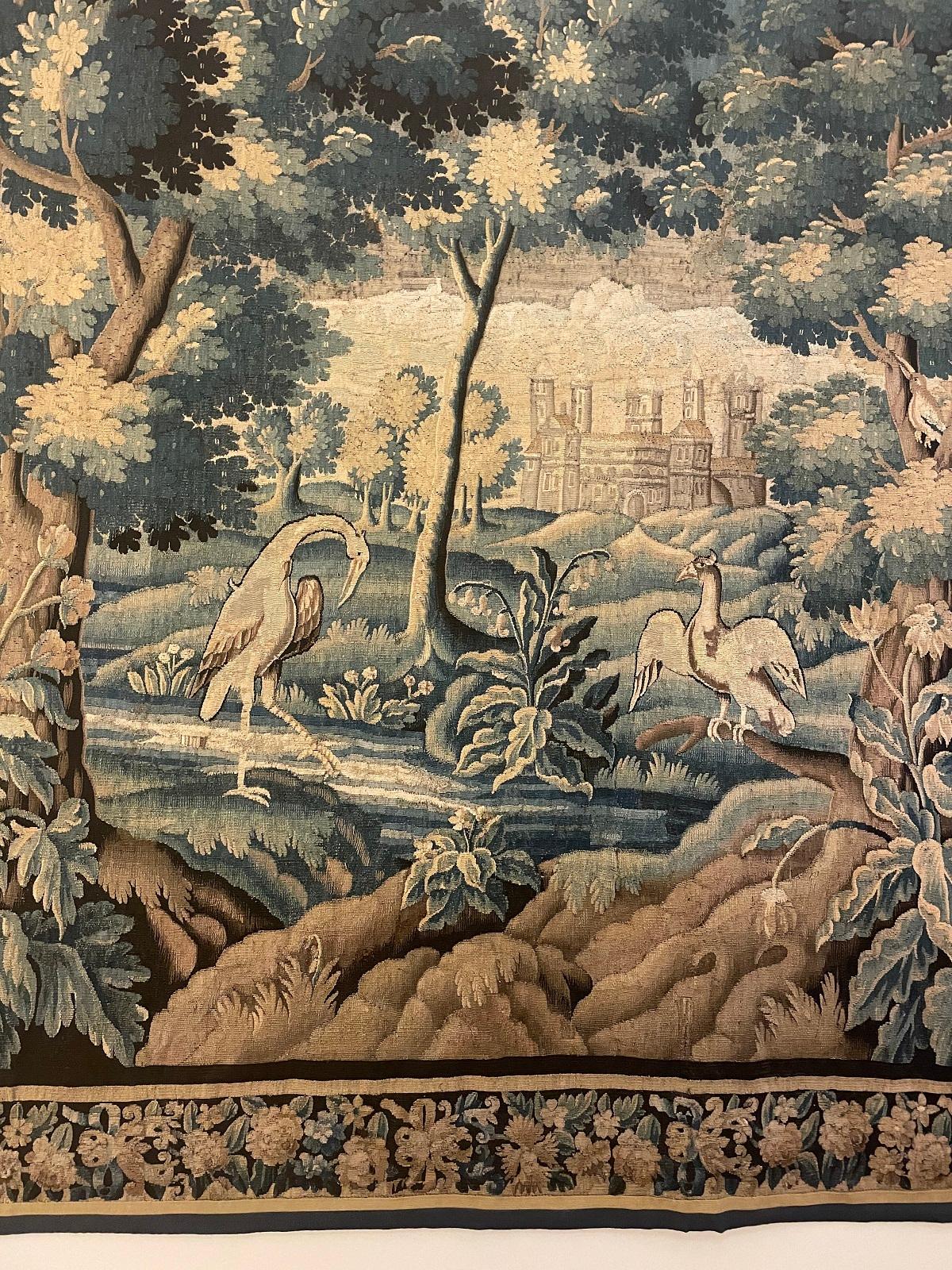 Sehr beeindruckender Aubusson-Wollteppich aus dem späten 17. Jahrhundert im Angebot 1