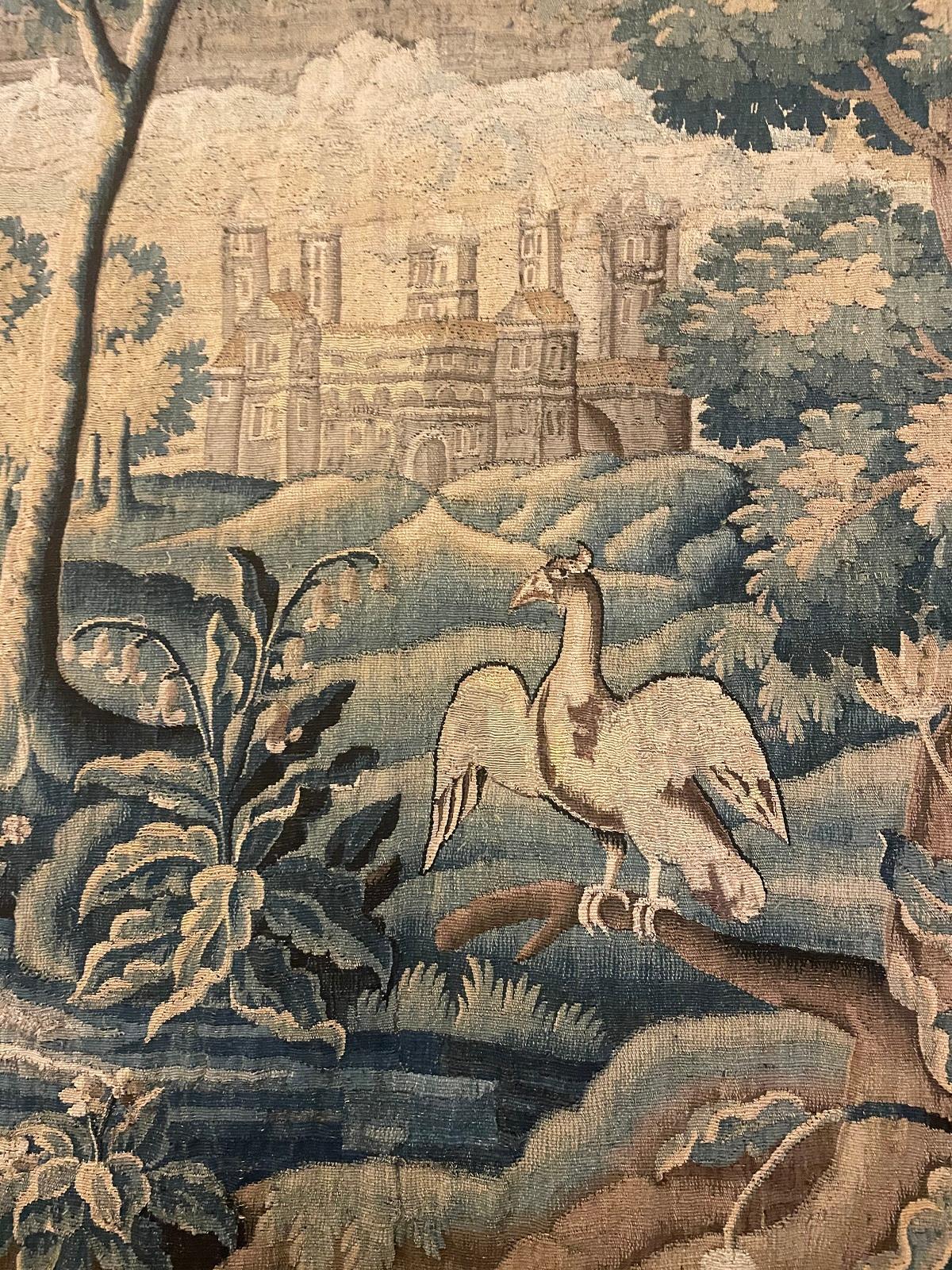 Very Impressive Late 17 Century Aubusson Wool Tapistry 3