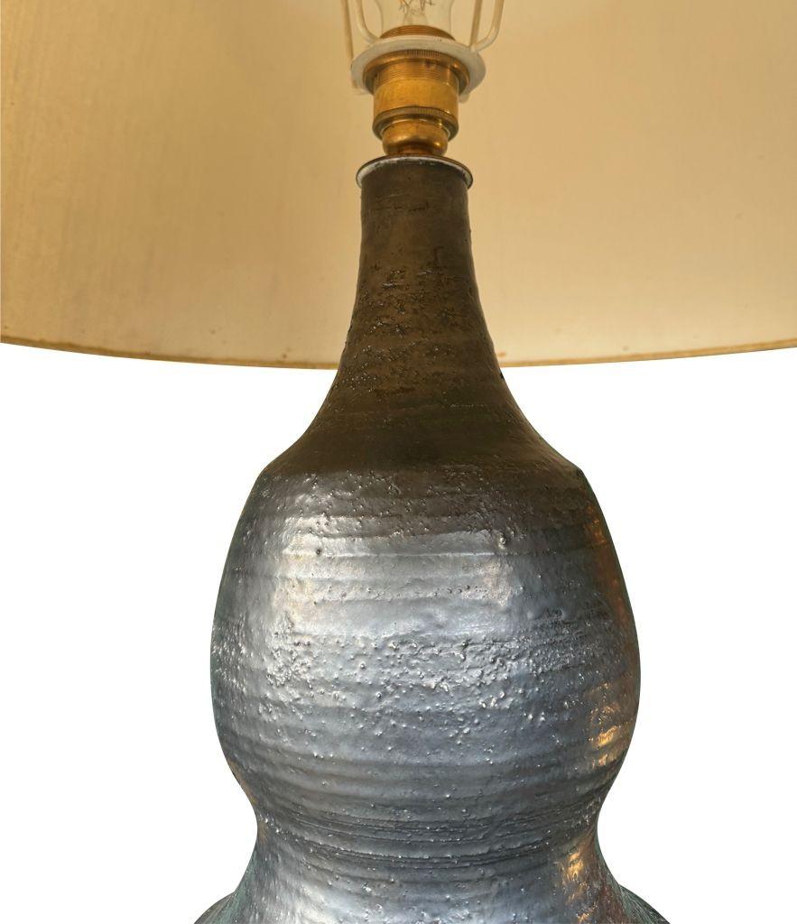 Une très grande lampe en céramique du céramiste français unique Georges Pelletier des années 1960 en vente 10