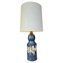 A very large 1960s ceramic lamp by unique French ceramicist Georges Pelletier
