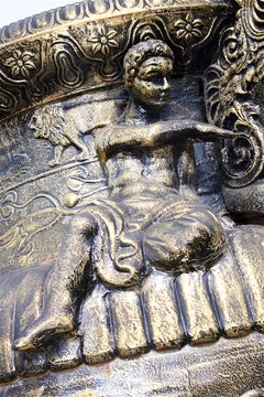 Very Large and Impressive Cast Iron Garden Vase in the Greek Style