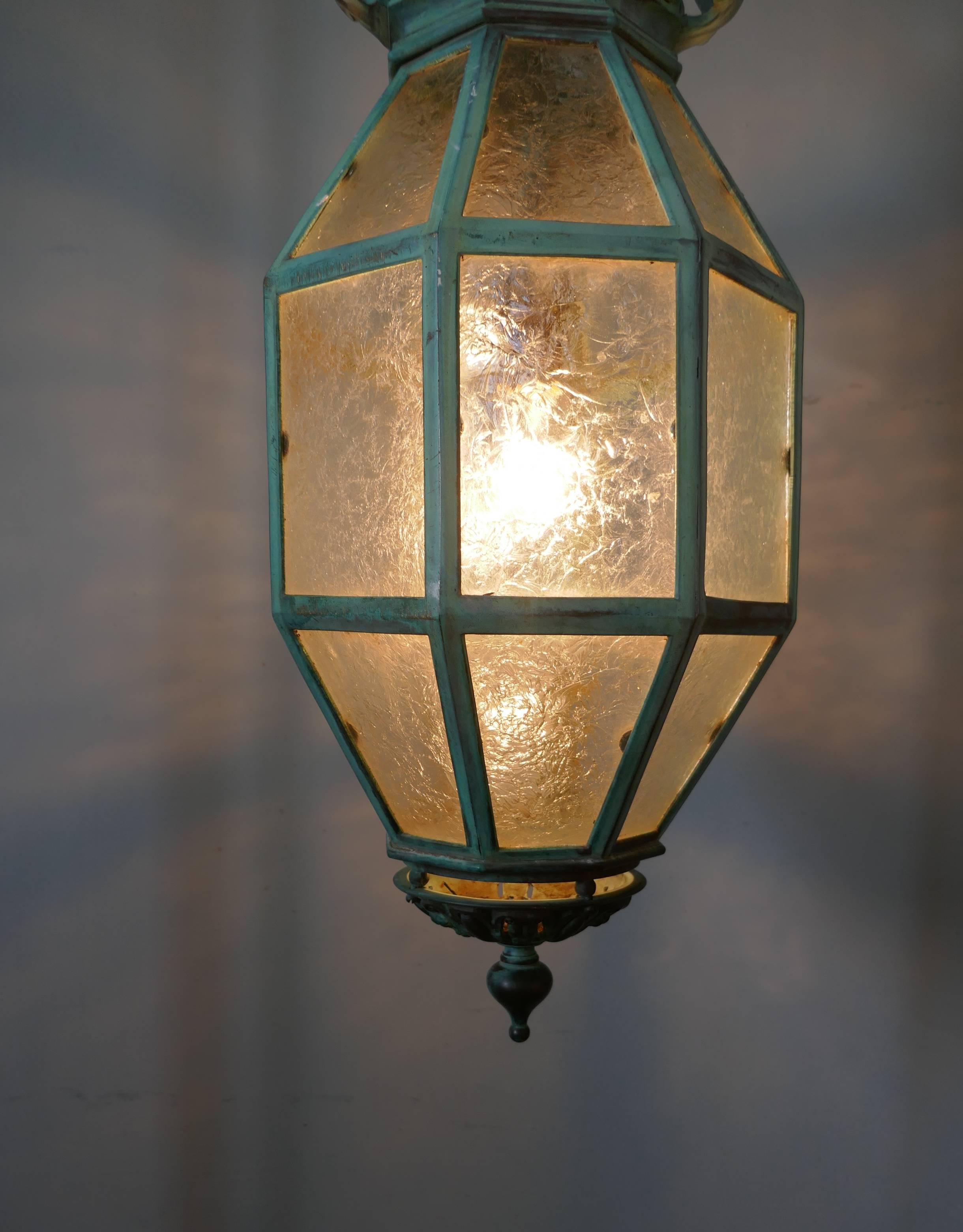 Very Large Decorative Copper Lantern 5