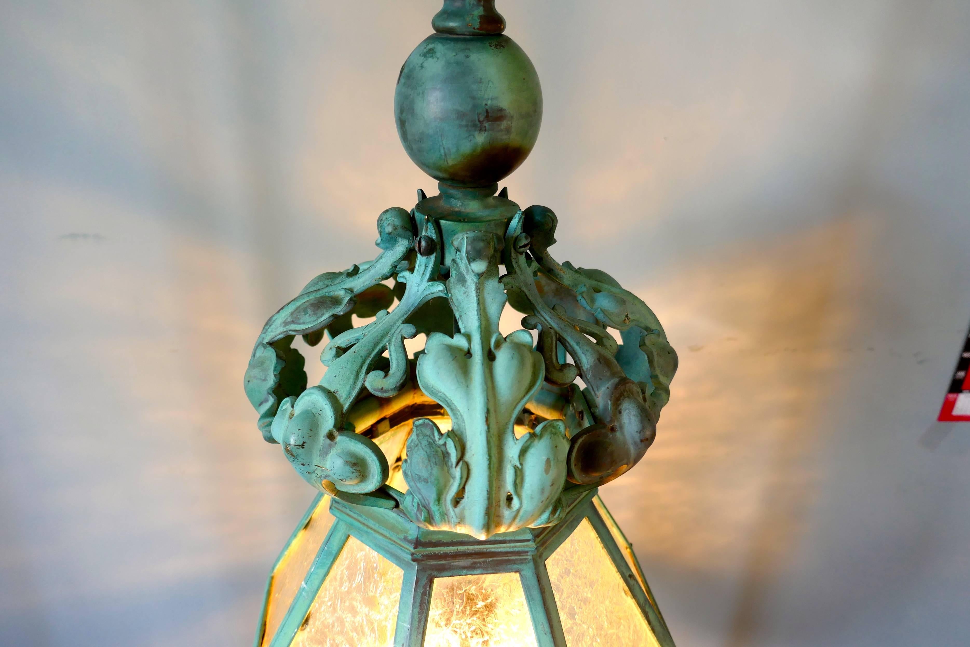 Very Large Decorative Copper Lantern 2