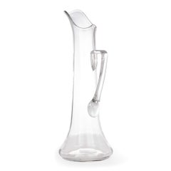 Very Large, Fine English Glass Water Ewer or Decanter