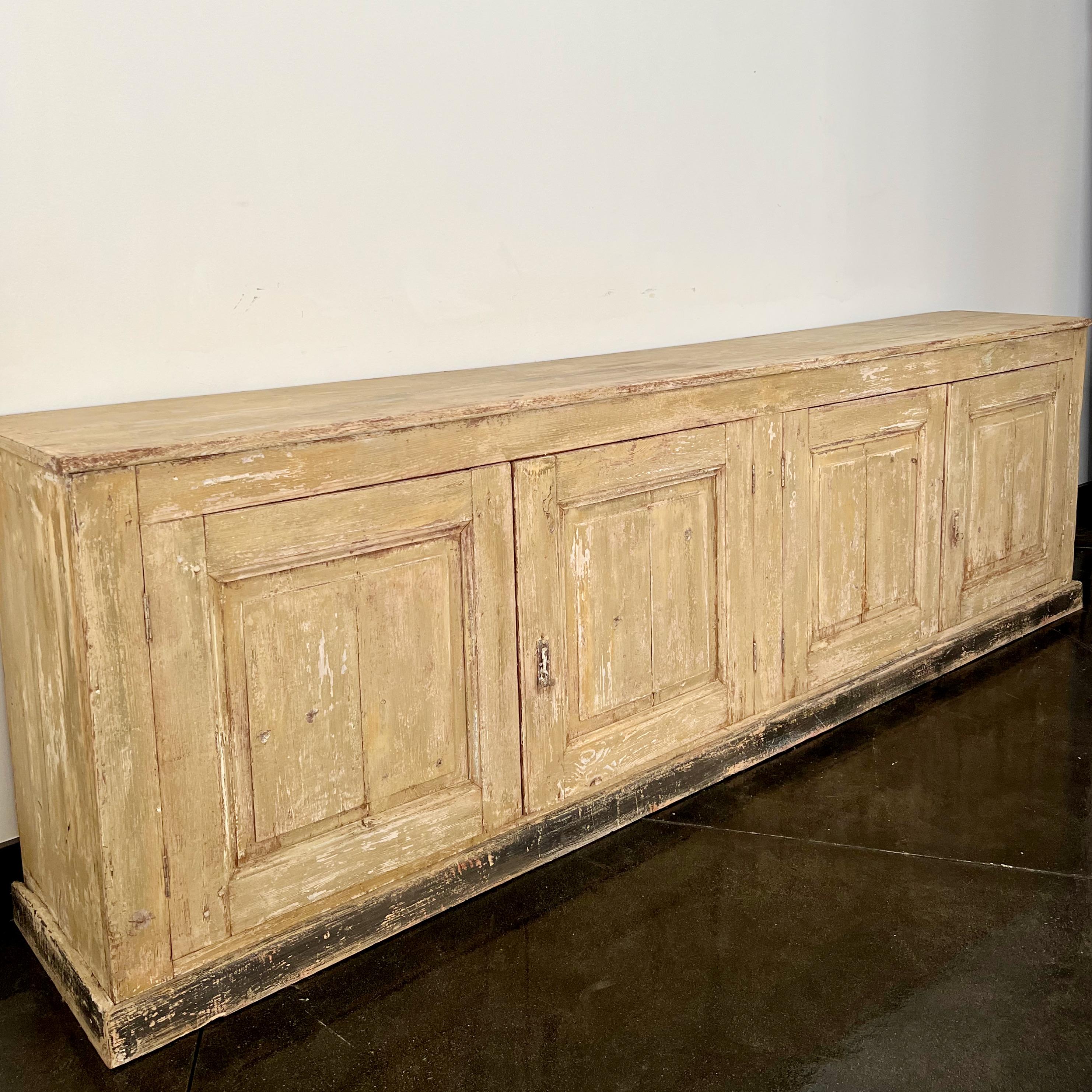 19th Century A very large four door 19th century Italian sideboard 