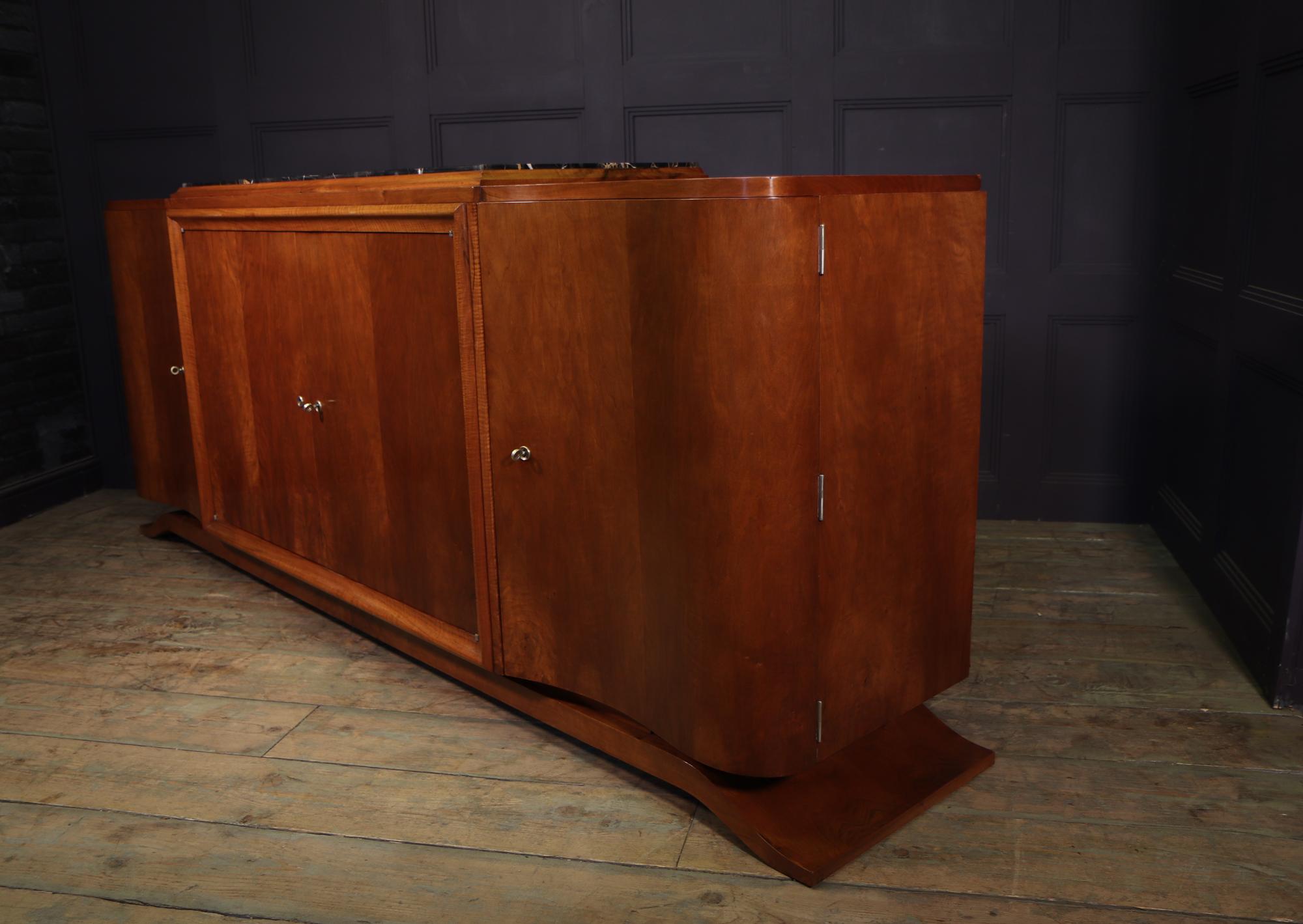 Very Large Four Door Sideboard by Maison Gouffe from Paris in the 1930’s 6