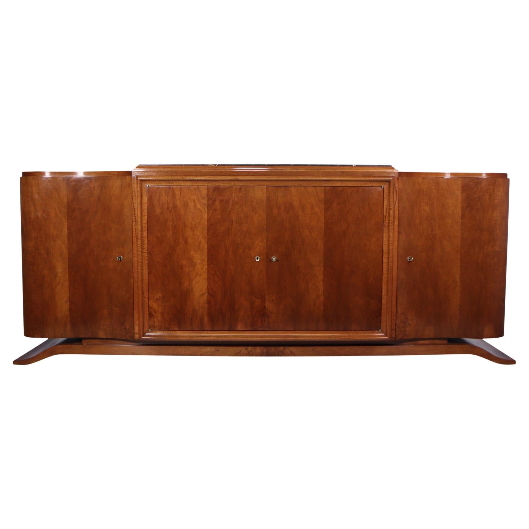 Very Large Four Door Sideboard by Maison Gouffe from Paris in the 1930’s