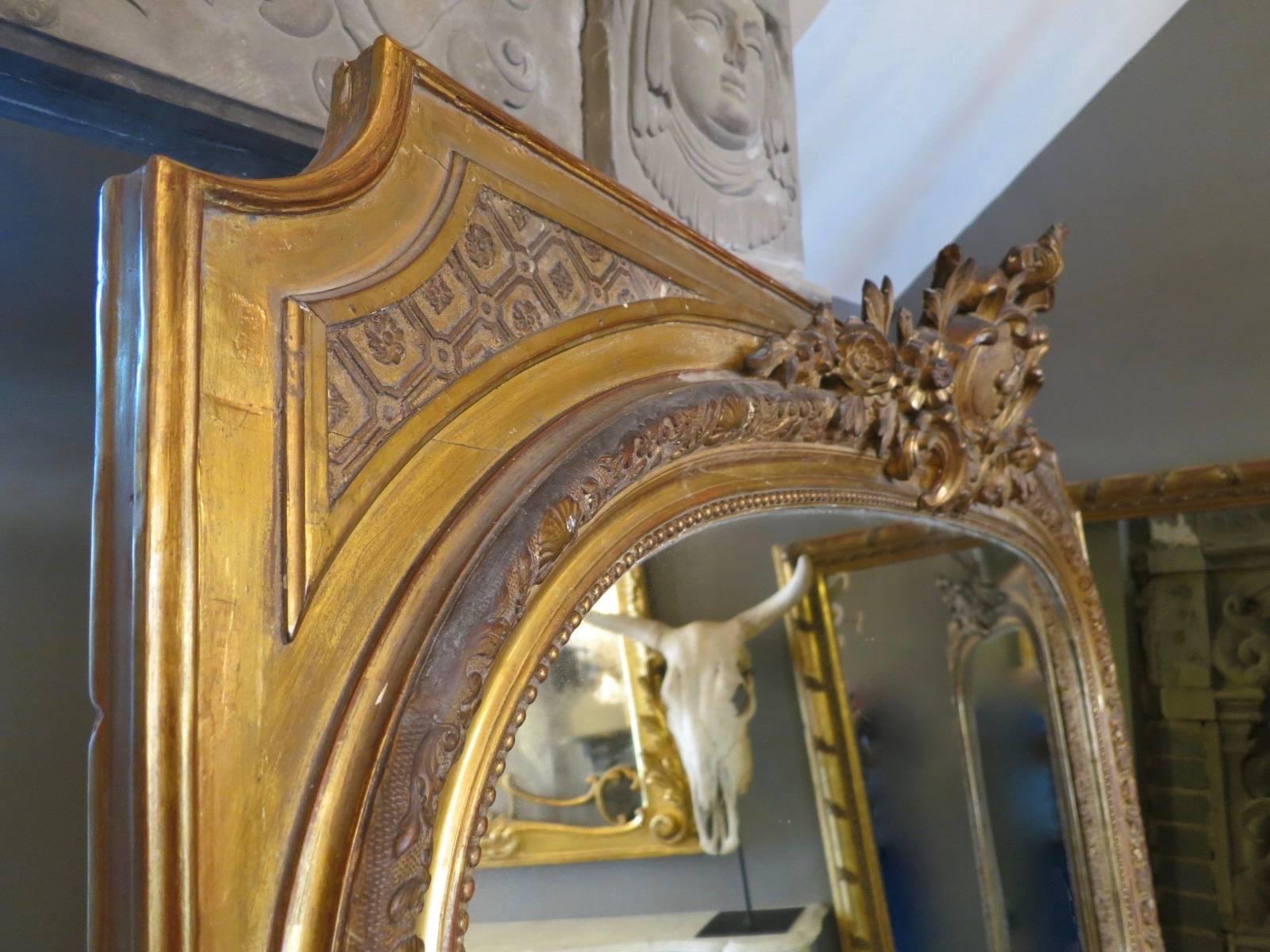 french gold mirror