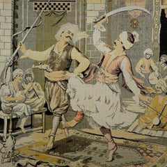 Very Large Gobelin with Dancing Turkish Dervishes, circa 1900