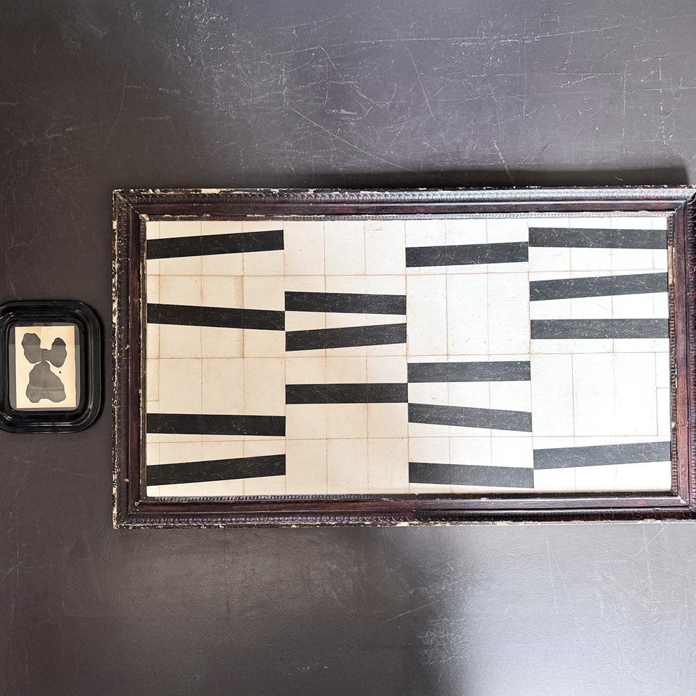 Eine sehr große monochrome Lucy Naughton Original abstrakte Collage Juli 2025 X (Papier) im Angebot