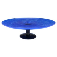 Very Large Schneider Art Deco Glass Tazza, 1925-1930