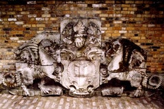 A Very Large Stone "George and the Dragon" Plaque. English, 19th Century