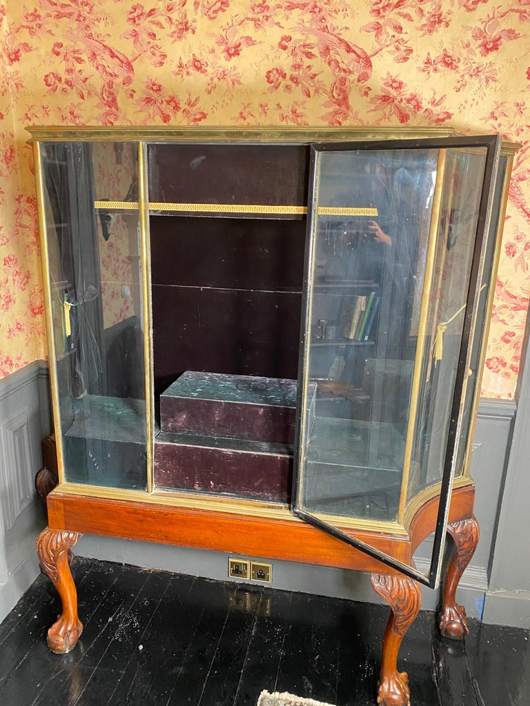 Very Large Trevor Page and Co Brass and Mahogany Display circa