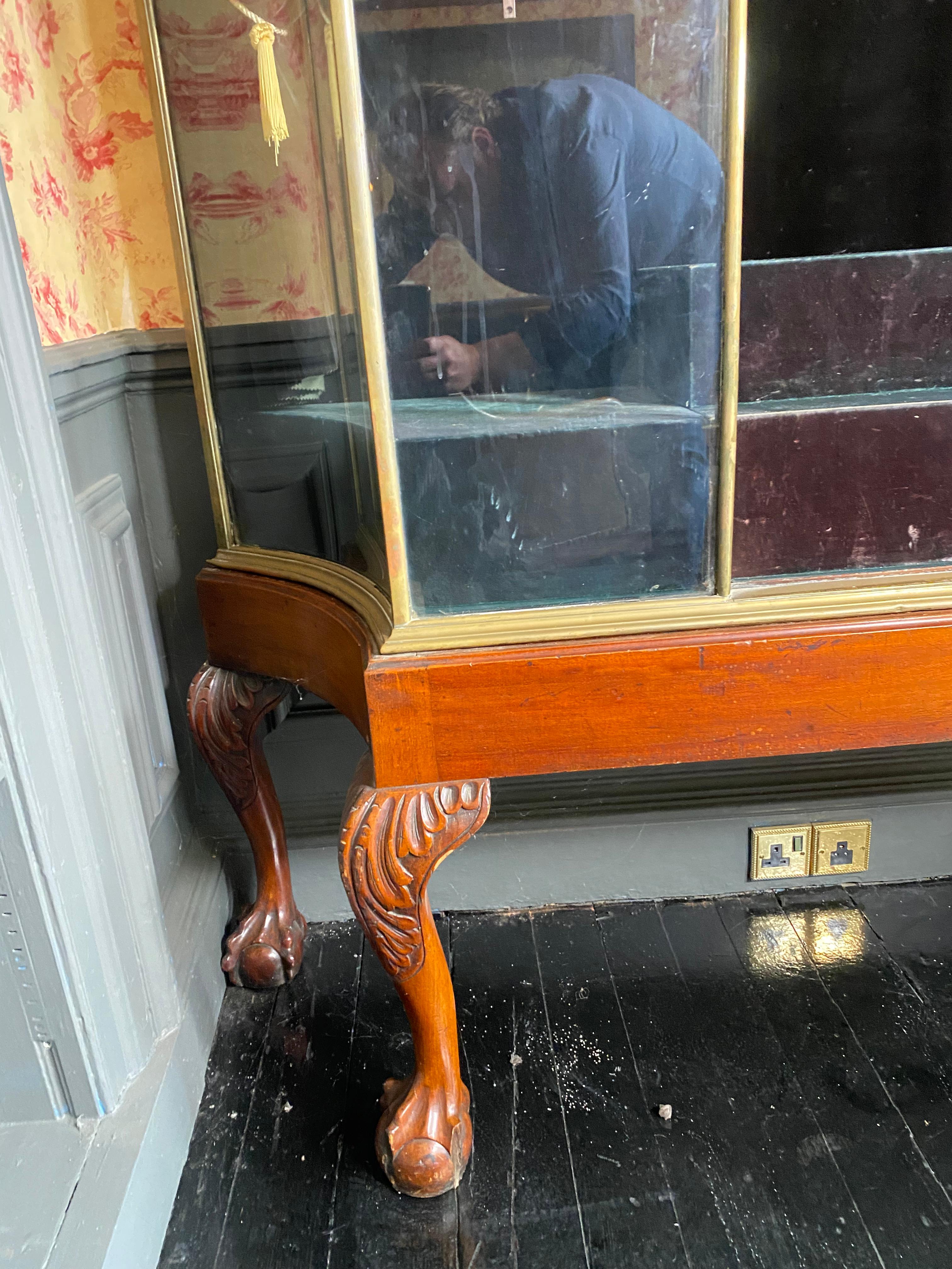 Very Large Trevor Page and Co Brass and Mahogany Display circa