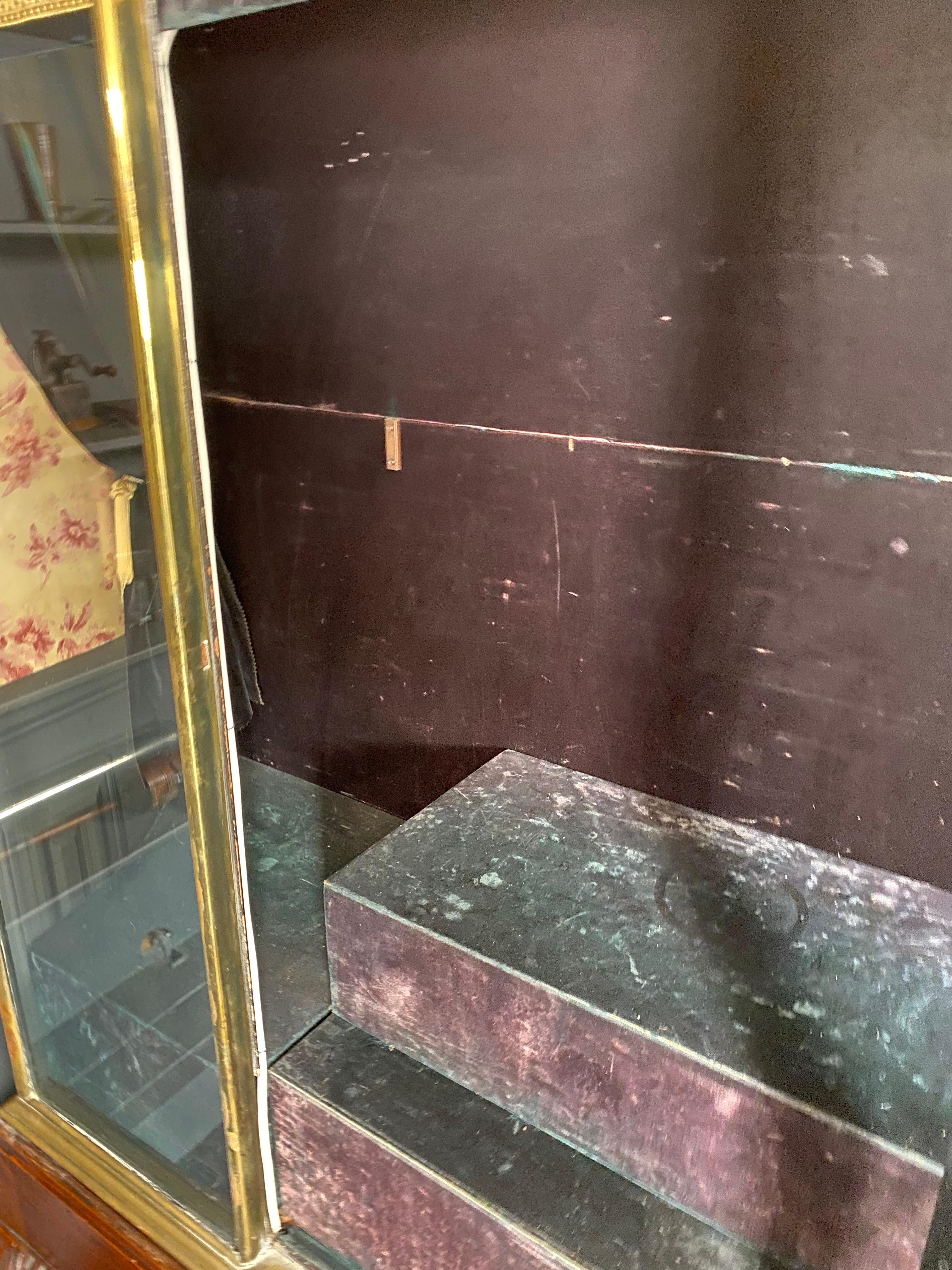 Very Large Trevor Page and Co Brass and Mahogany Display circa