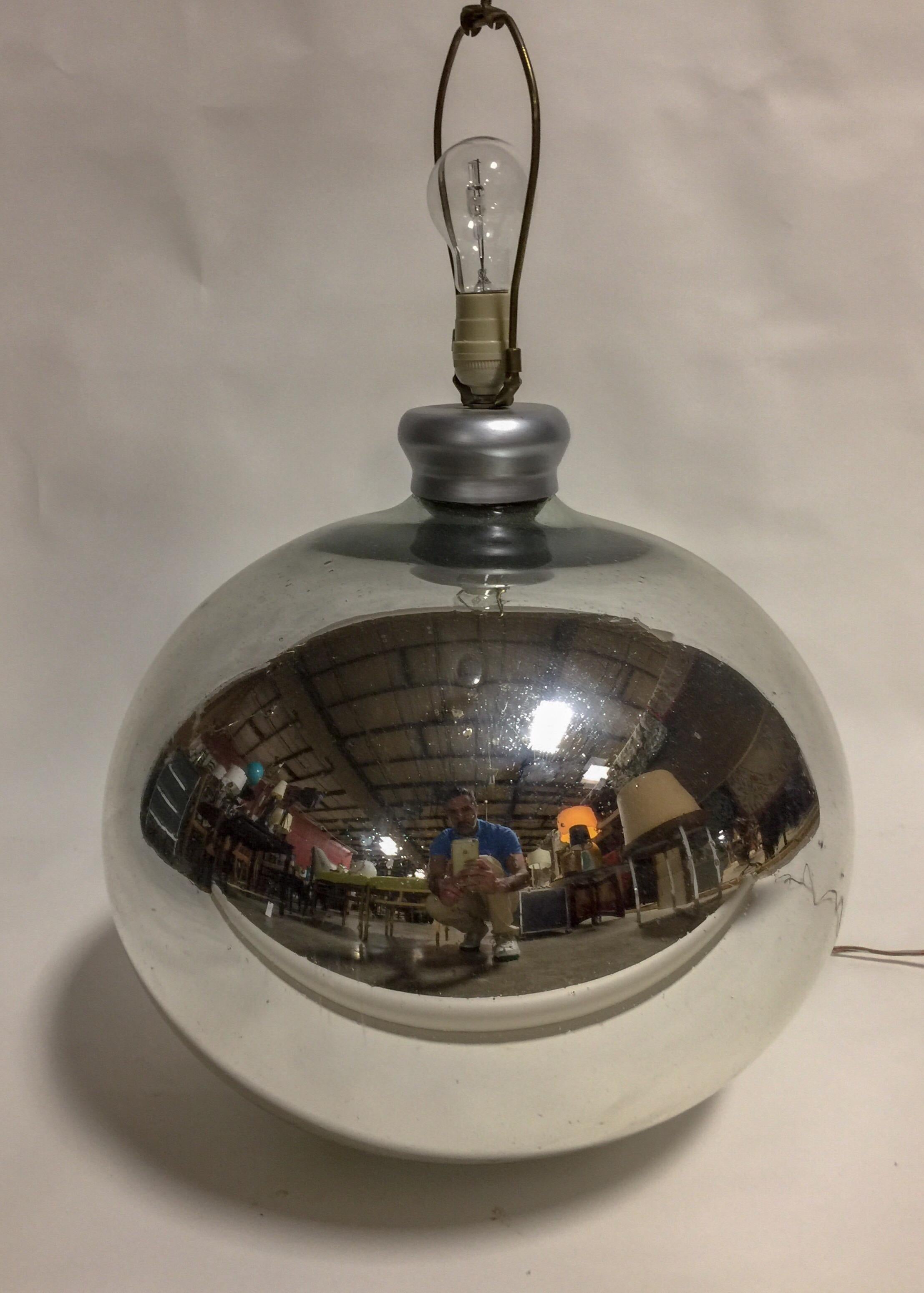 antique mercury glass lamp