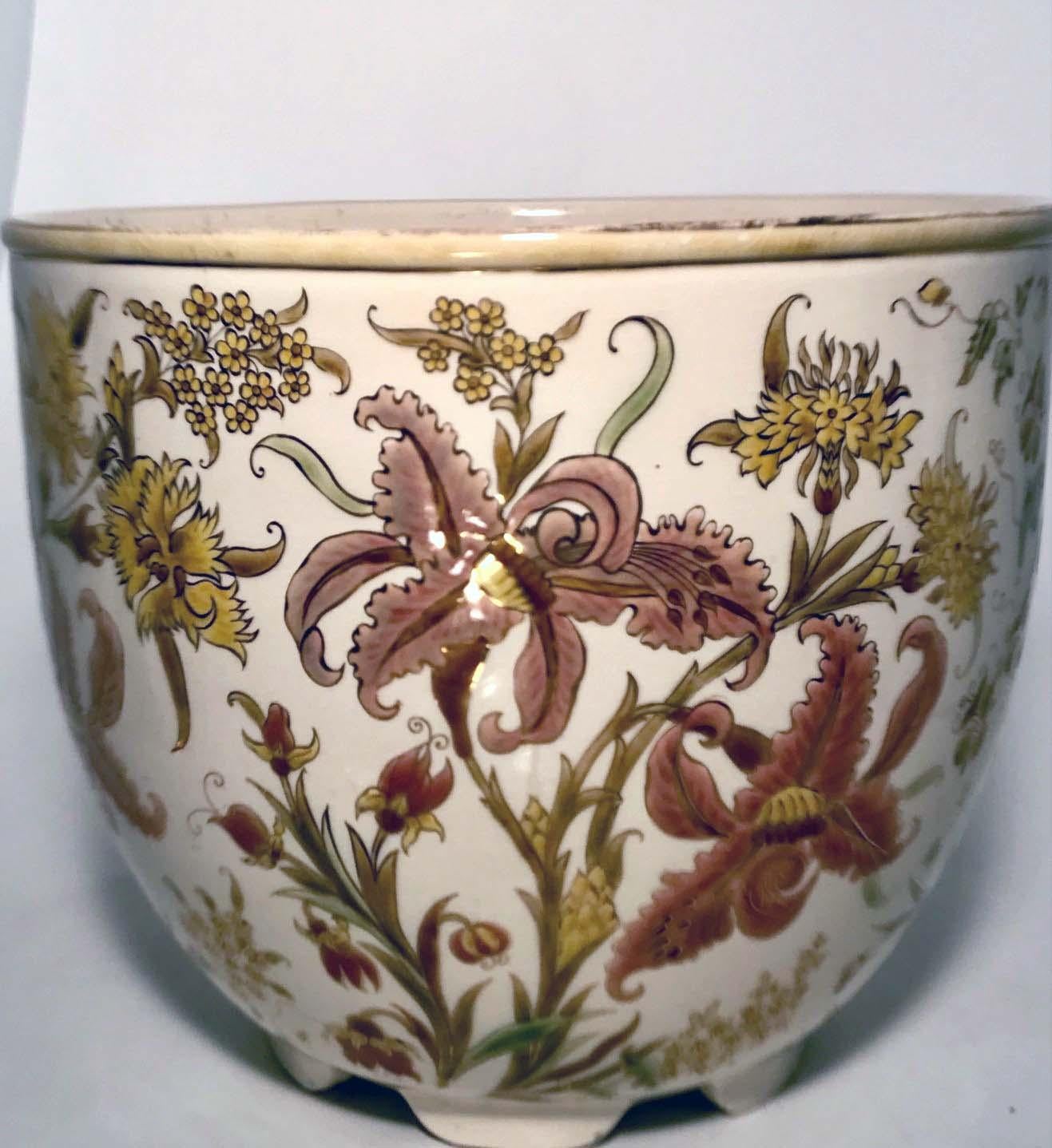 Hungarian Very Large Zsolnay Ceramic Jardiniere For Sale