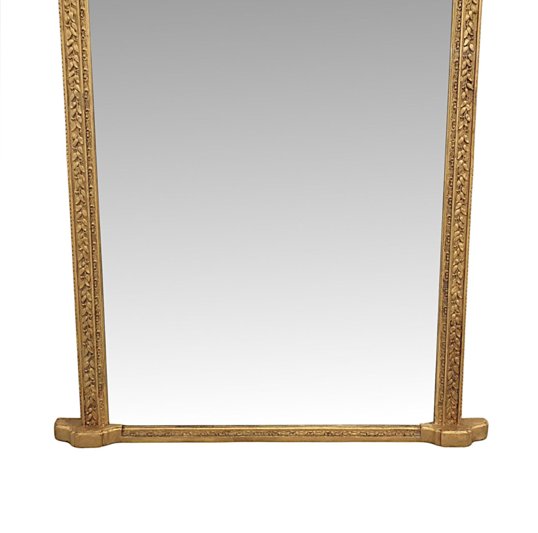 Glass A Very Rare 19th Century Dressing or Pier Mirror For Sale