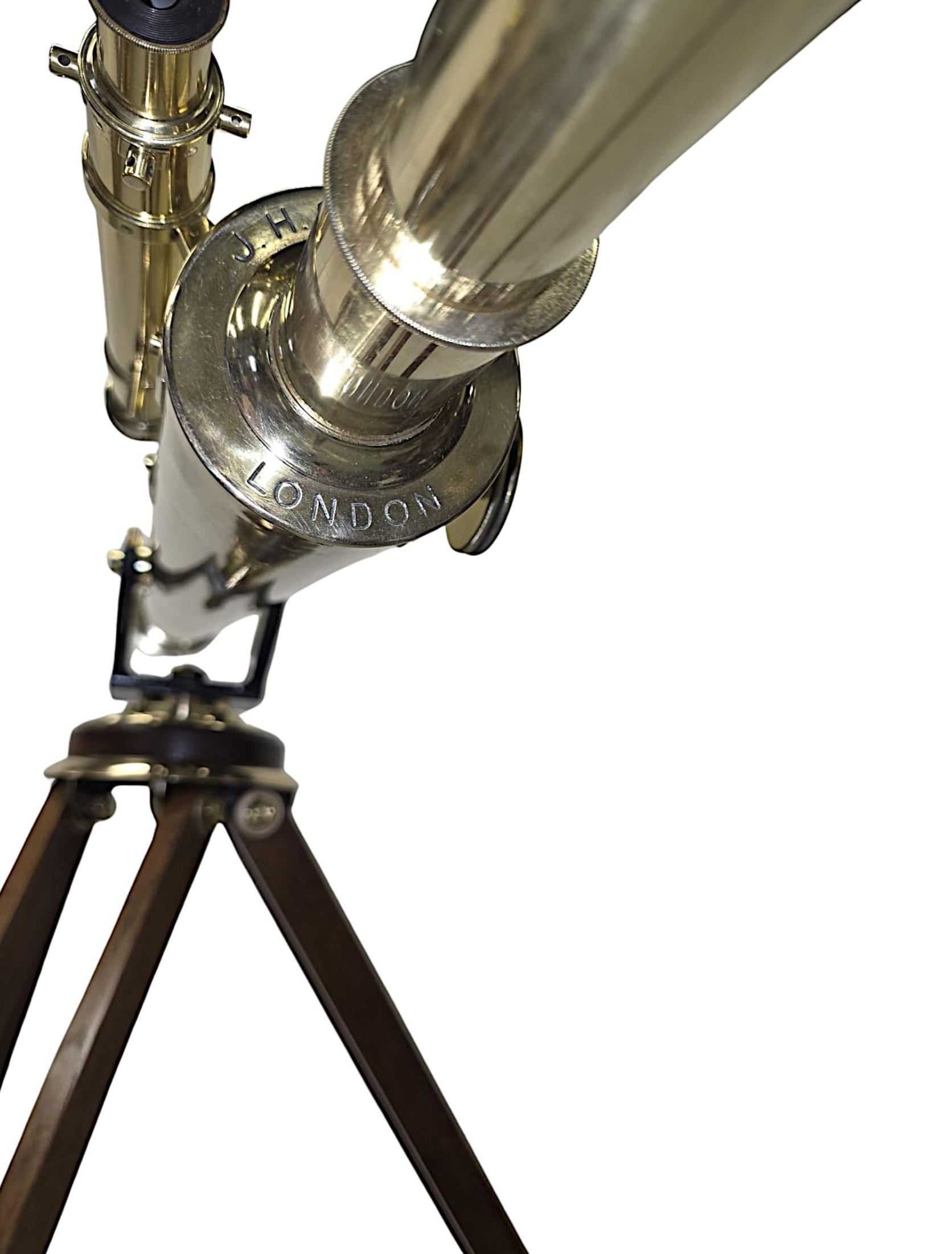 A Very Rare 19th Century Four Inch Diameter Telescope by 'Steward of London' im Angebot 4